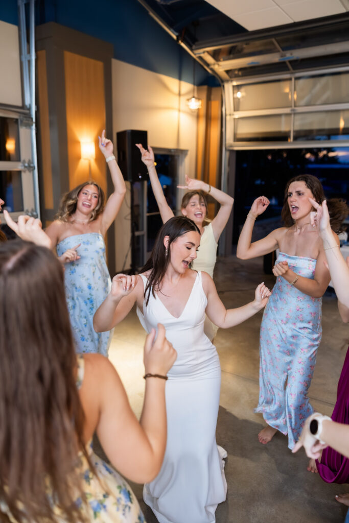 bride dancing at destination wedding in Nashville