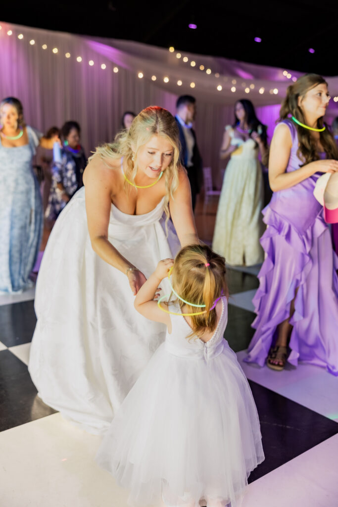Bride and Groom dancing at their wedding in Starkville, Mississippi at The Hill and Moor.