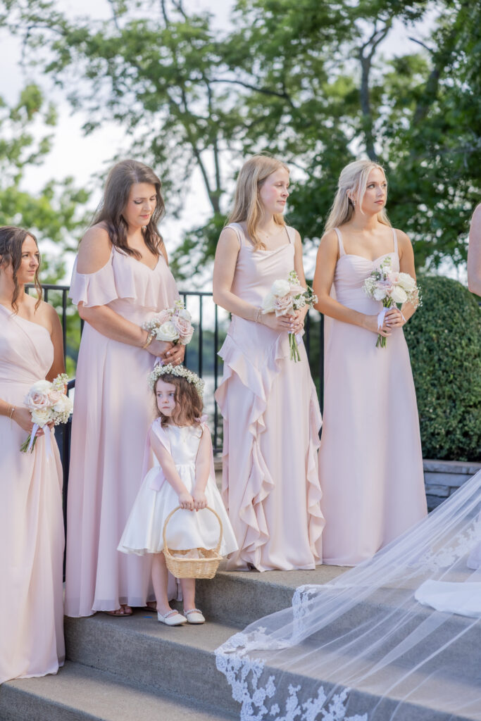 ceremony picture of bride and groom at destination wedding in Nashville