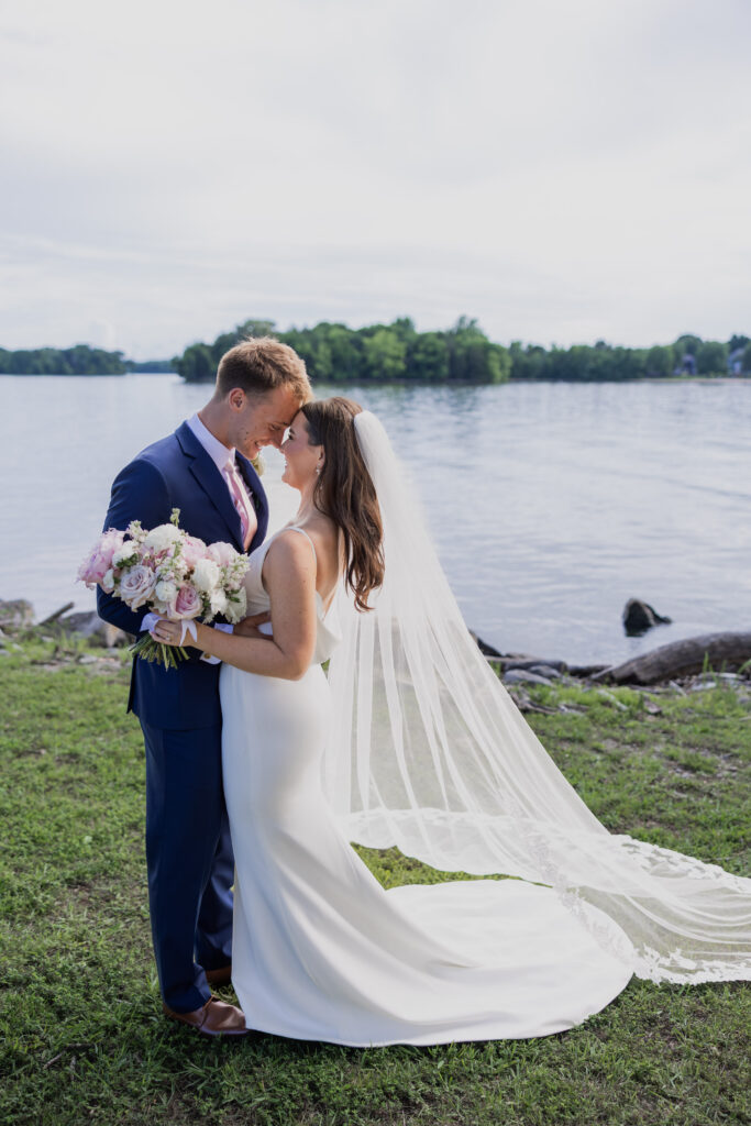 ceremony picture of bride and groom at destination wedding in Nashville
