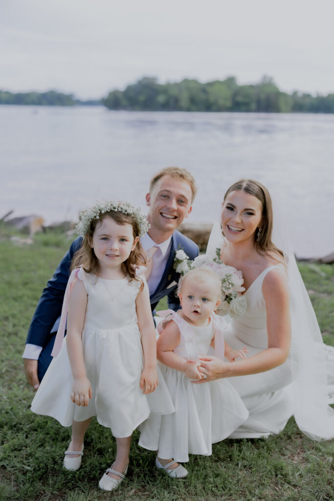 ceremony picture of bride and groom at destination wedding in Nashville