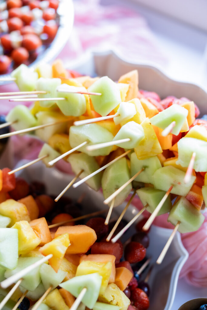 food at a wedding in Starkville, Mississippi at The Hill and Moor.