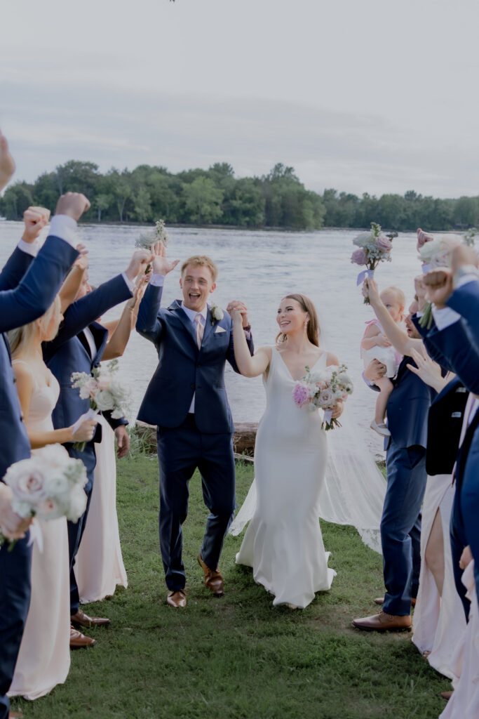 bridal party at destination wedding in Nashville