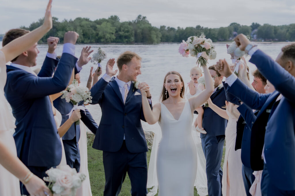 bridal party at destination wedding in Nashville