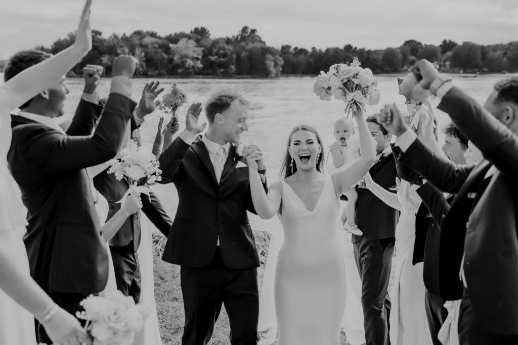 bridal party at destination wedding in Nashville