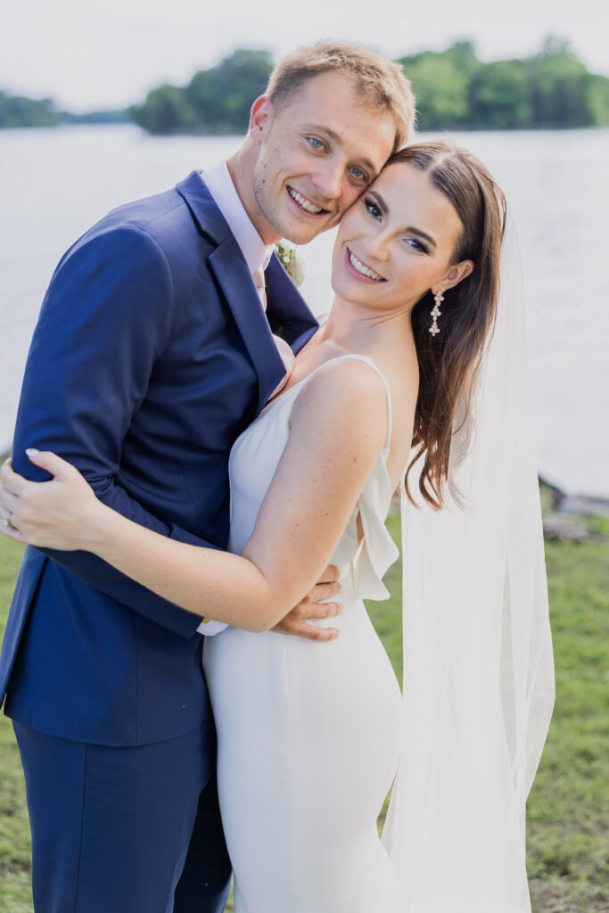 bride and groom at destination wedding in Nashville