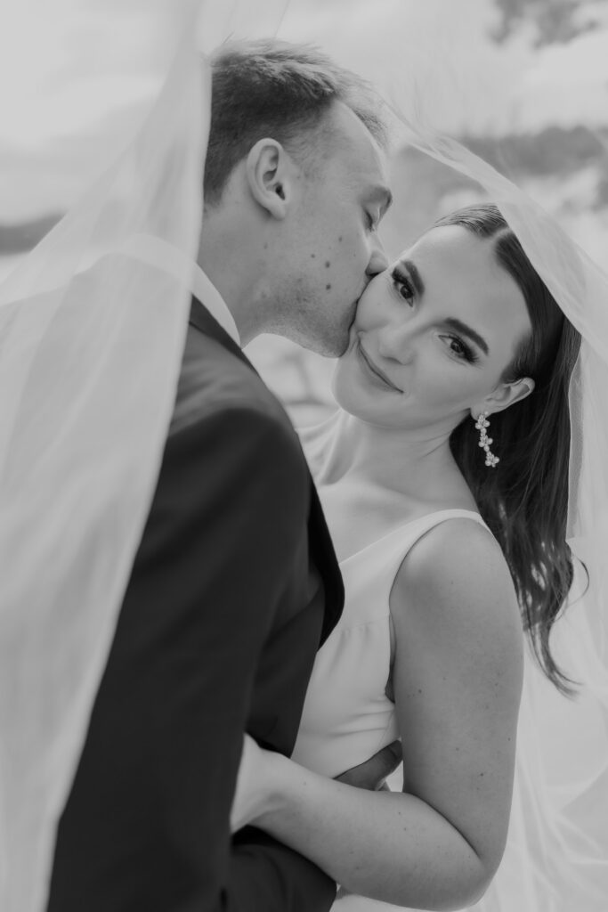 bride and groom at destination wedding in Nashville
