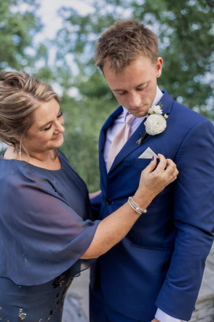 groom at destination wedding in Nashville