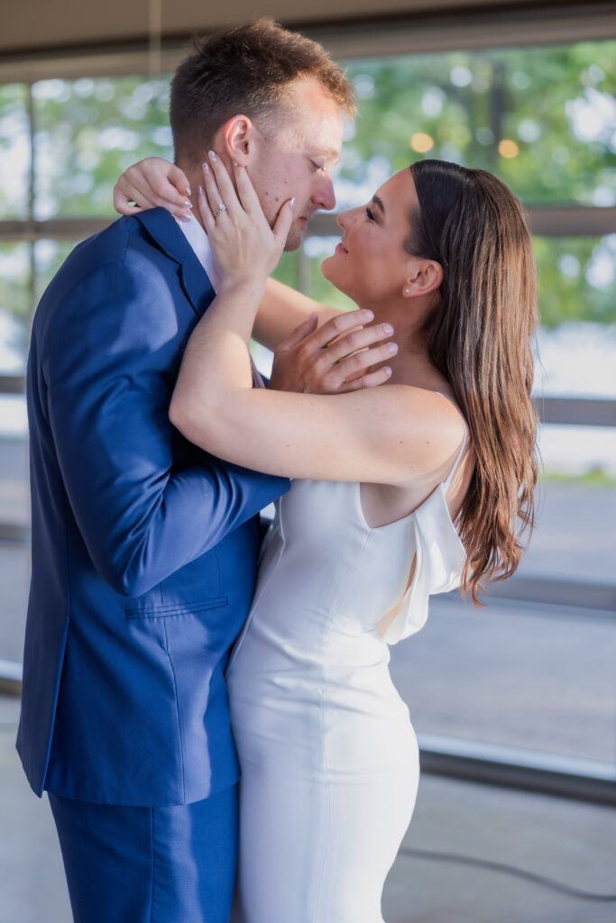 bride and groom at destination wedding in Nashville