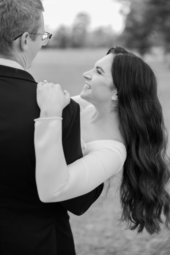 Bride and Groom Portrait at a wedding in Starkville, MS.