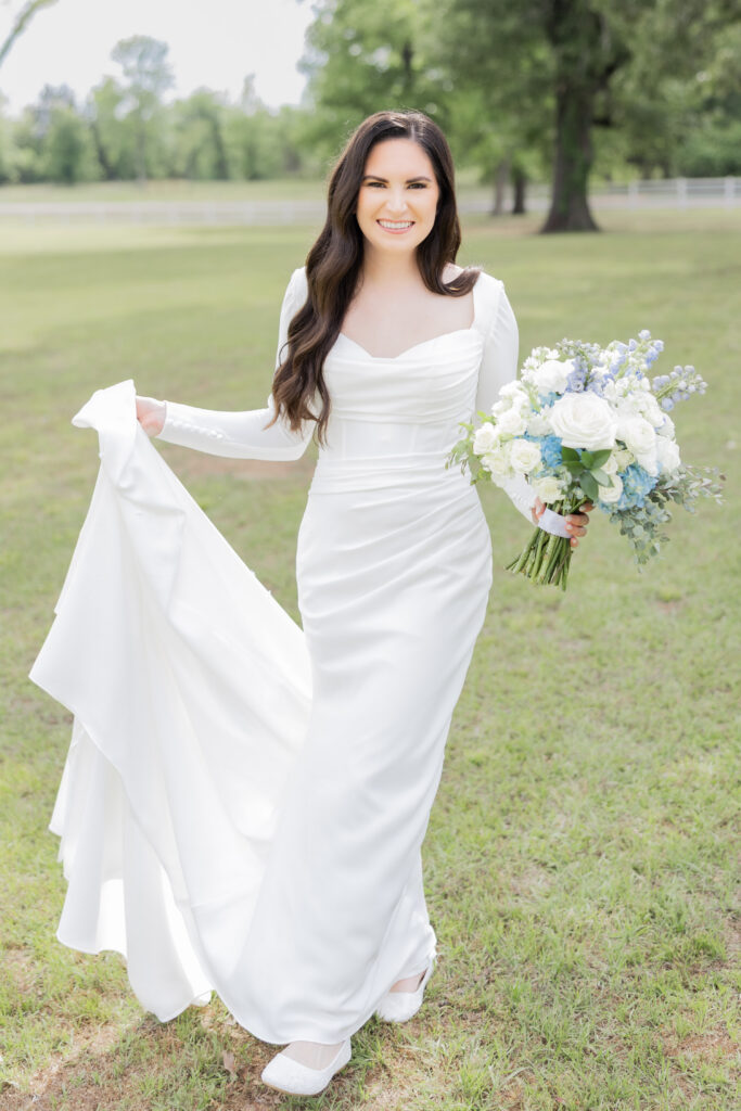 Bridal Portrait at a wedding in Starkville, MS.