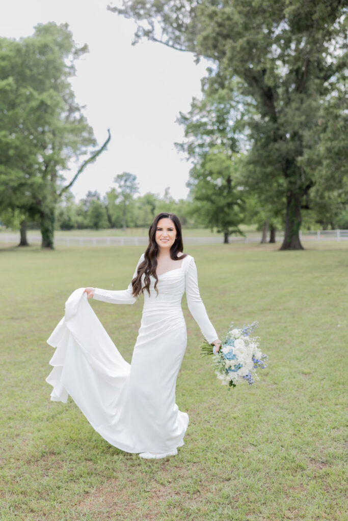 Bridal Portrait at a wedding in Starkville, MS.